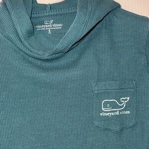 Vineyard Vines Boys Green Waffle Knit Pullover
